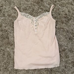Lovestitch Cream Lace Detail Camisole